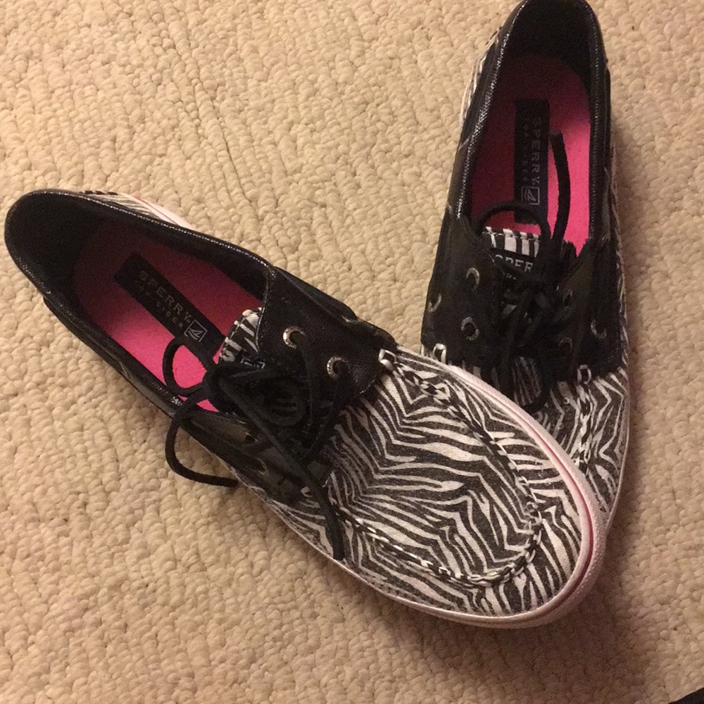 Sperry Top-Sider Zebra Print Shoes!
